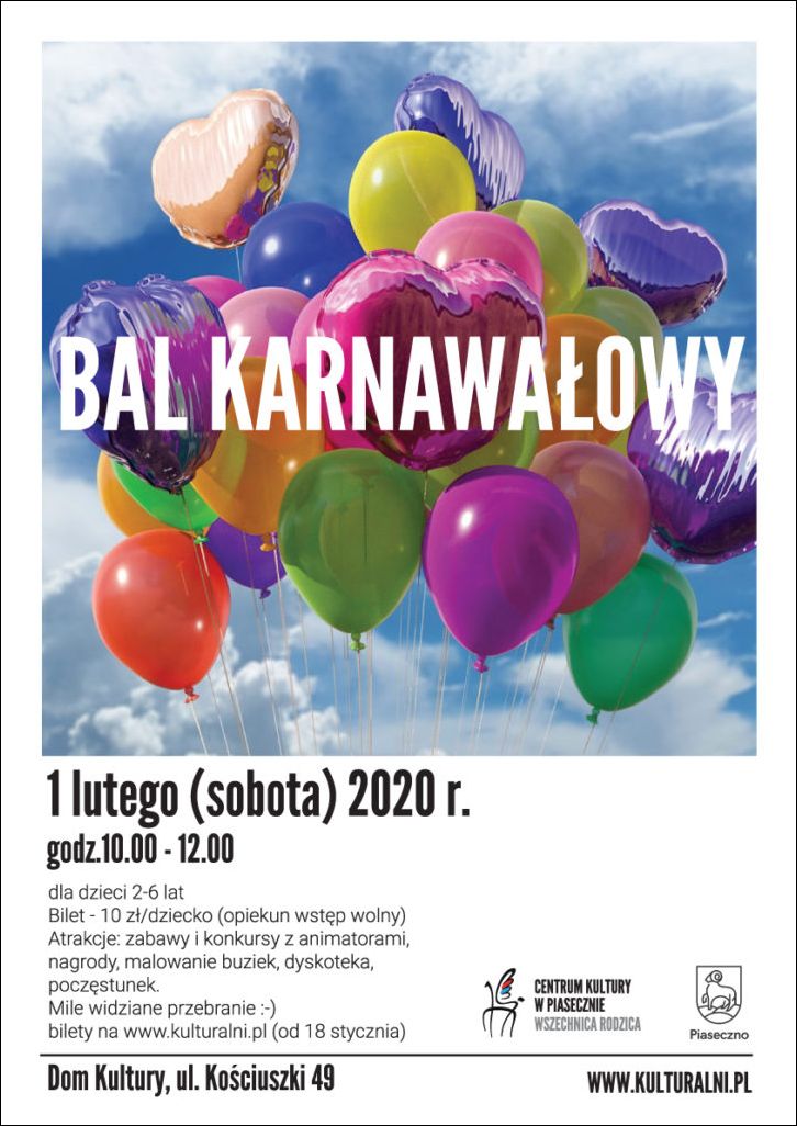 Bal karnawałowy dla dzieci