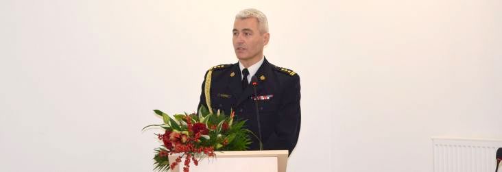 Zastępca komendanta powiatowego PSP starszy brygadier Mirosław Bosiek.