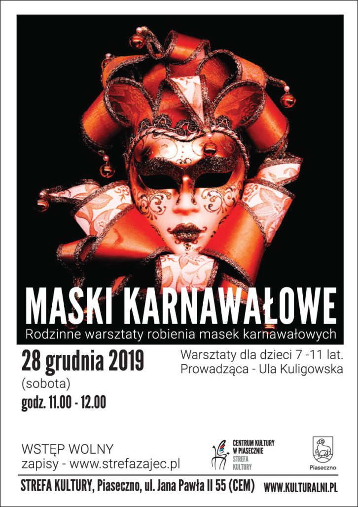 Warsztaty robienia masek karnawałowych