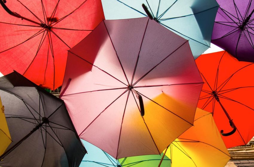 kolorowe parasolki