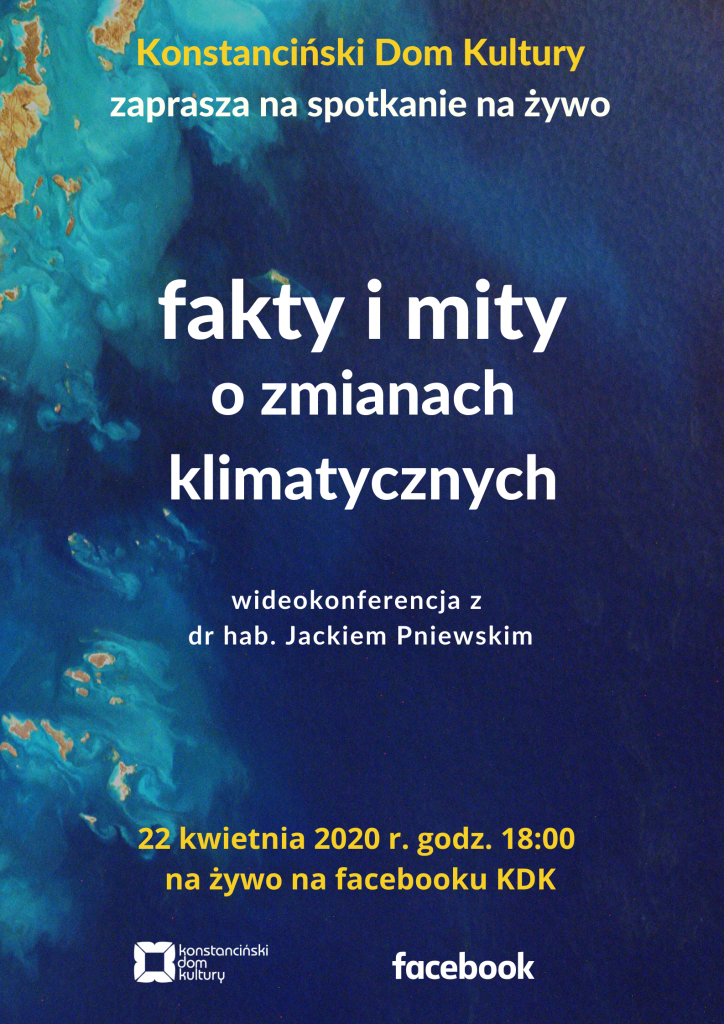 Plakat "Fakty imity o zmianach klimatycznych"