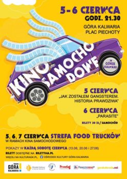 Plakat Kino Samochodowe w Górze Kalwarii