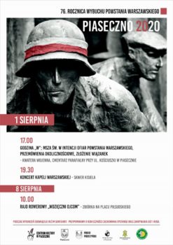 Plakat 76. Rocznica Wybuchu Powstania Warszawskiego