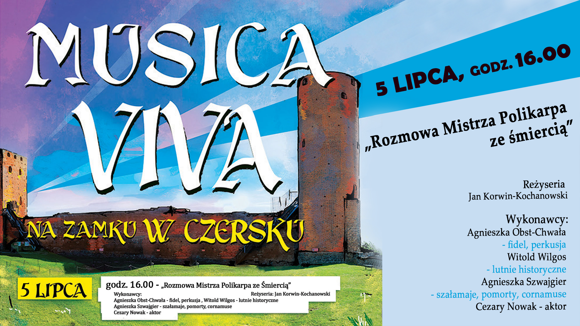 Musica Viva - cykl koncertów na zamku w Czersku