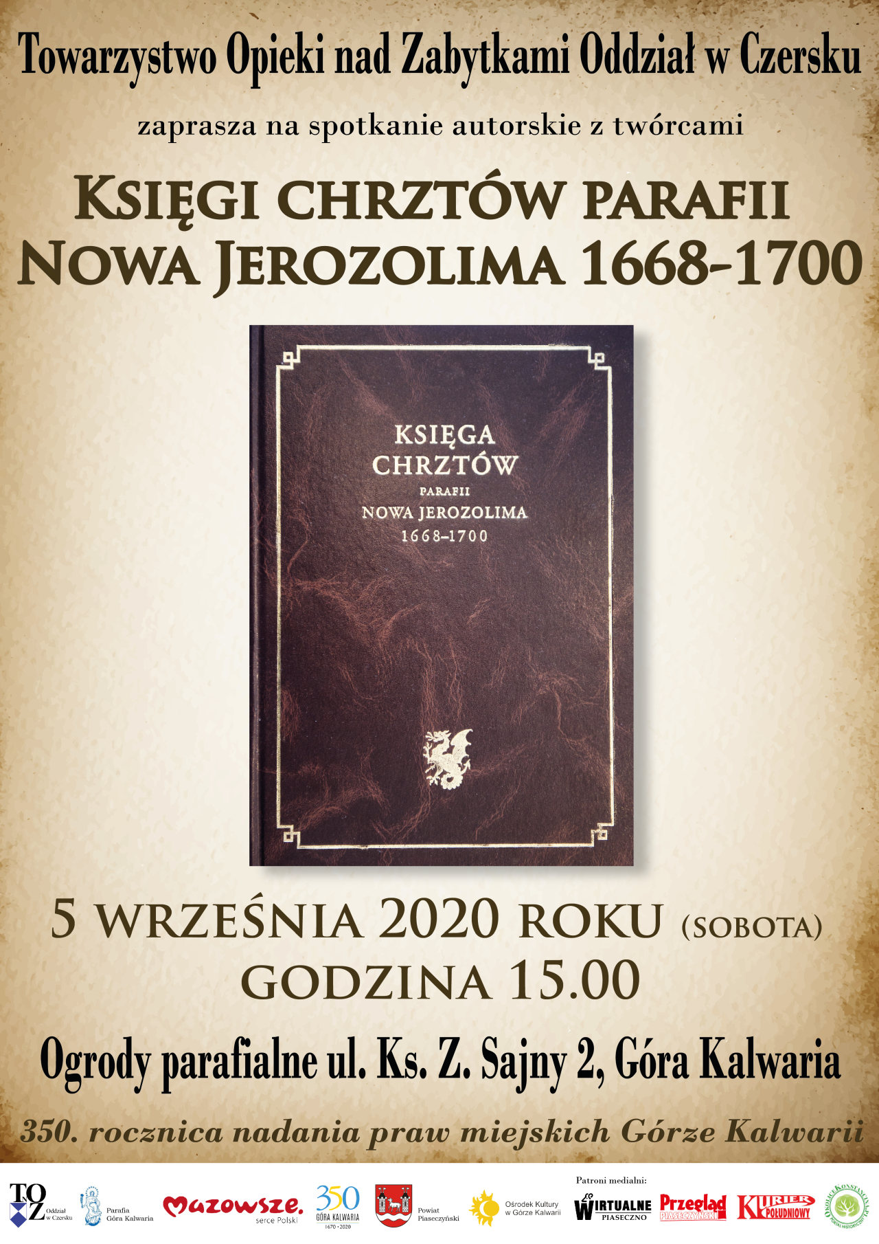 Księgi chrztów Nowa Jerozolima