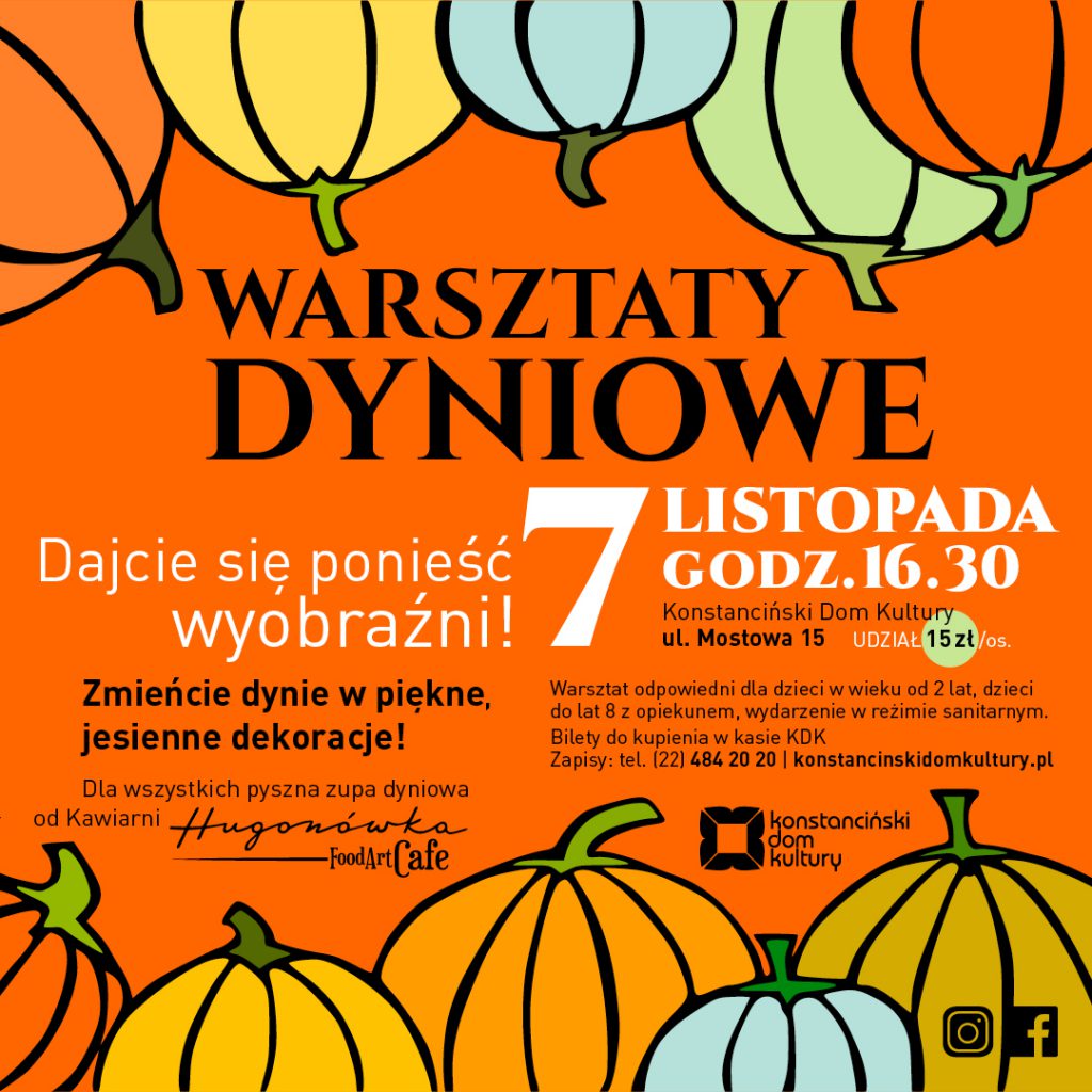 Plakat: warsztaty dyniowe