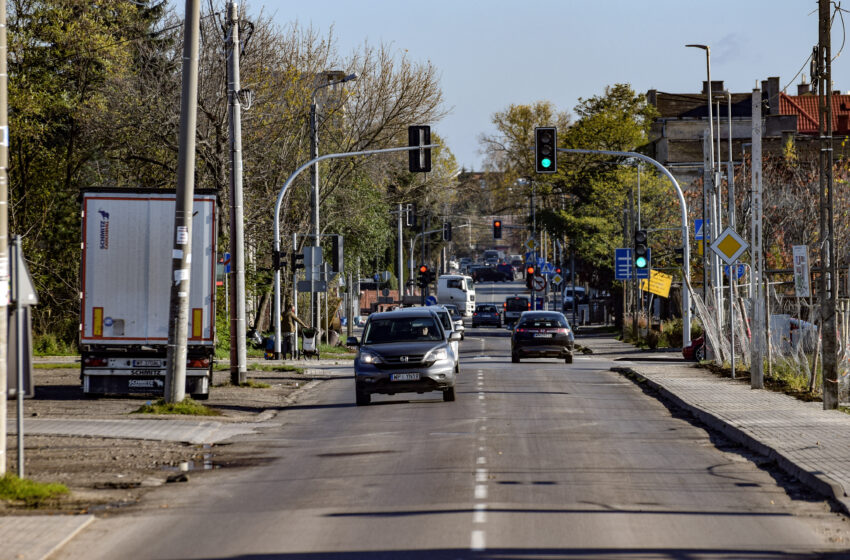 Widok ogólny na ulicę Jana Pawła II
