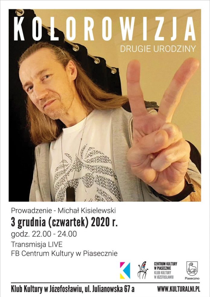 Plakat: Kolorowizja - drugie urodziny