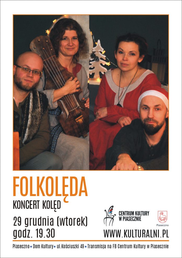 Plakat: Folkolęda, koncert kolęd