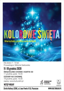 Plakat: Warsztaty Kolorowe Święta