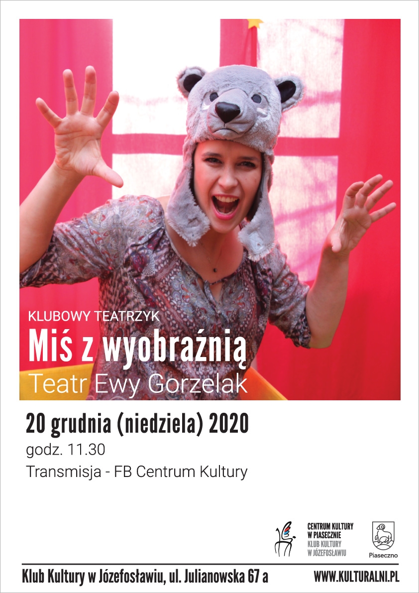 Plakat: Miś z wyobraźnią