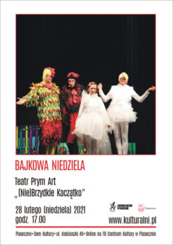 aktorzy w strojach ptaków na scenie