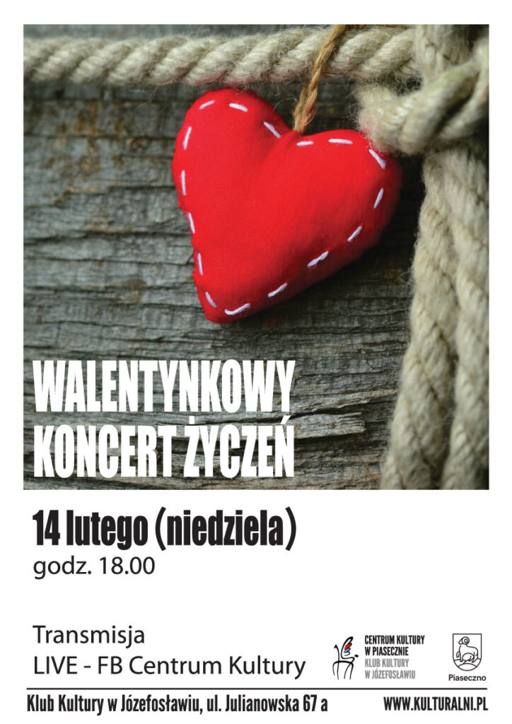 Plakat: Koncert walentynkowy