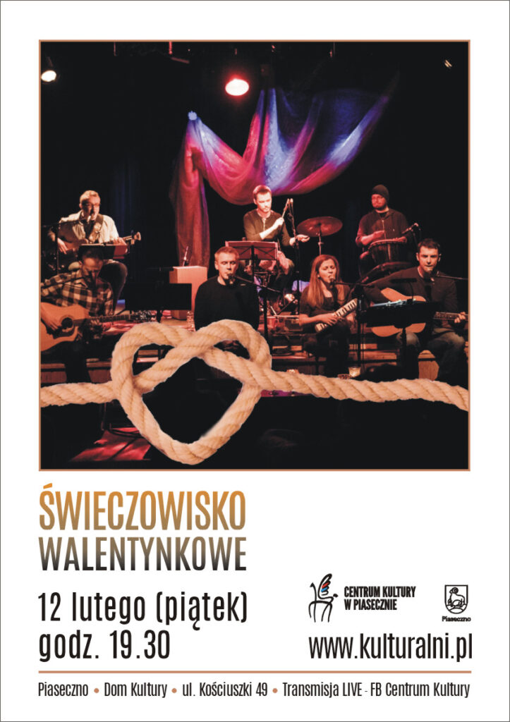 Plakat: Świeczowisko walentynkowe