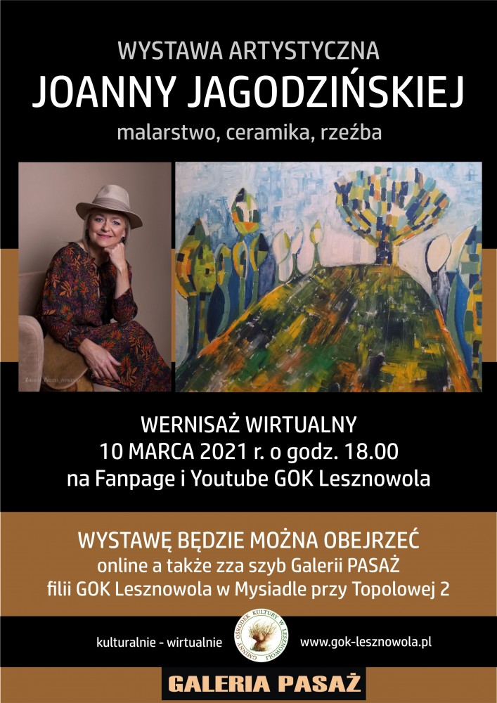 Czarno brązowy plakat