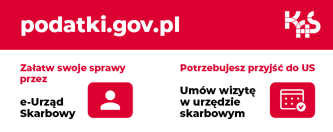 białoczerwony baner e Urząd Skarbowy