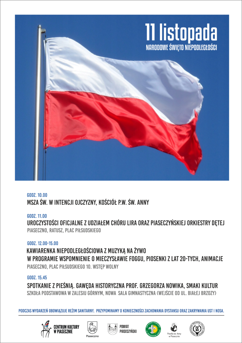 Na plakacieflaga Polski, program