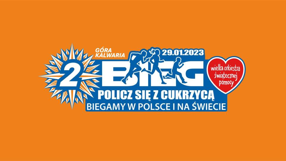 logo WOśP, akci i Góra Biega