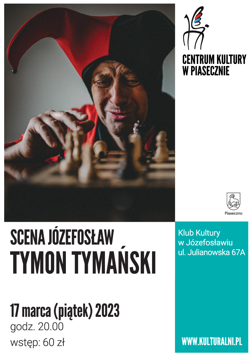 Tymon Tymański w czapce klauna