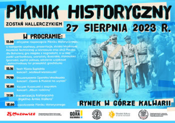 niebieski plakat, Piłsudski z żołnierzami