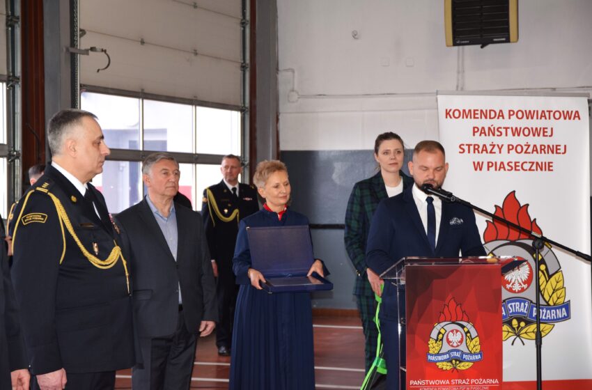  Uroczyste pożegnanie Komendanta Powiatowej Straży Pożarnej w Piasecznie