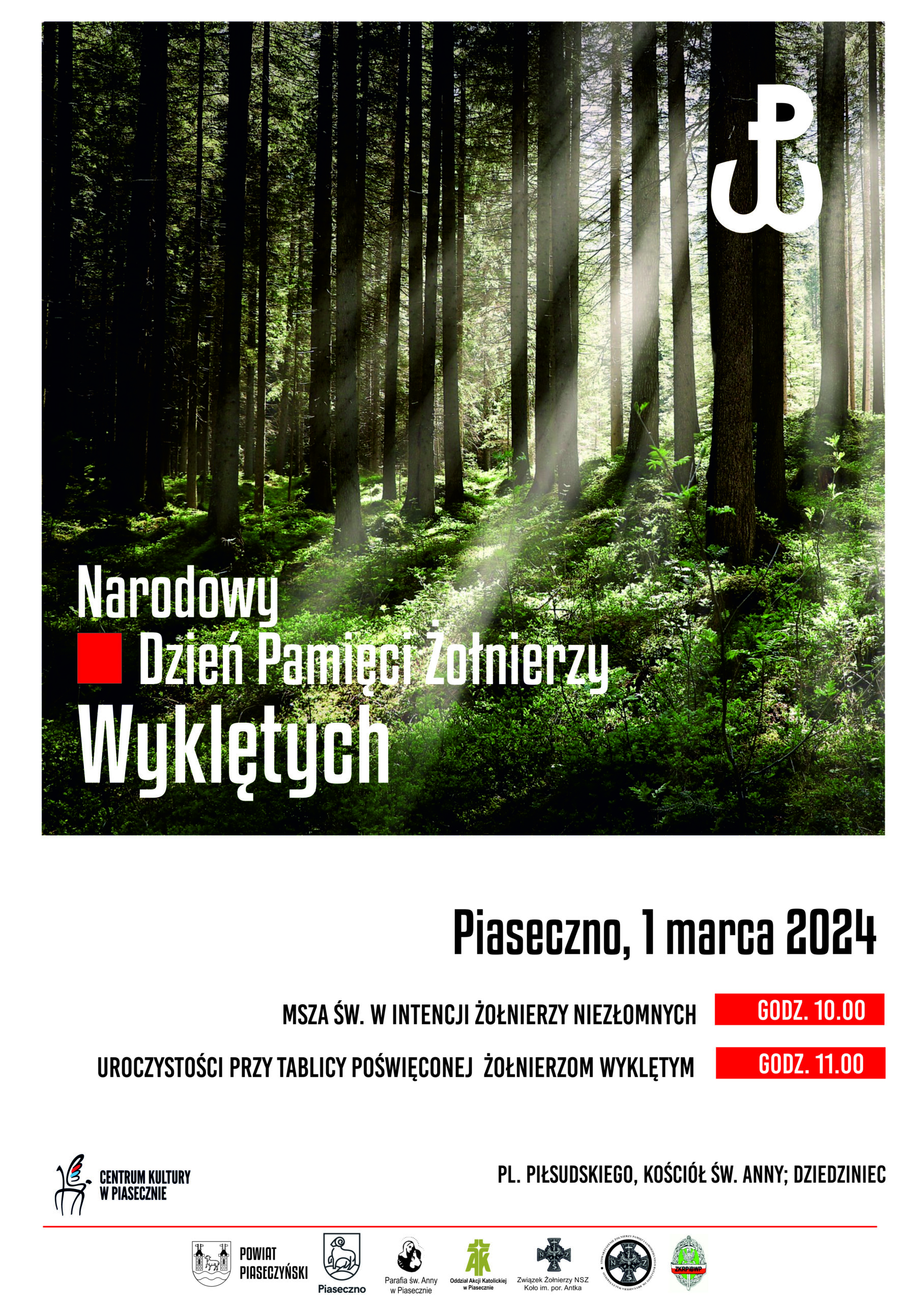 las. znak Polska walcząca