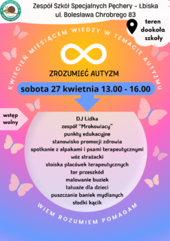 ZSS Łbiska plakat piknik autyzm