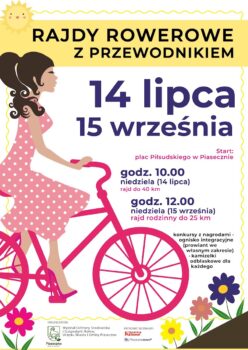 dziewczyna w różowej sukience na rowerze