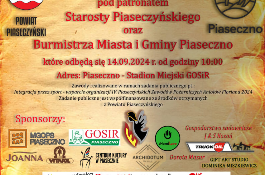  IV Piaseczyńskie Zawody Pożarnicze Aniołów Floriana