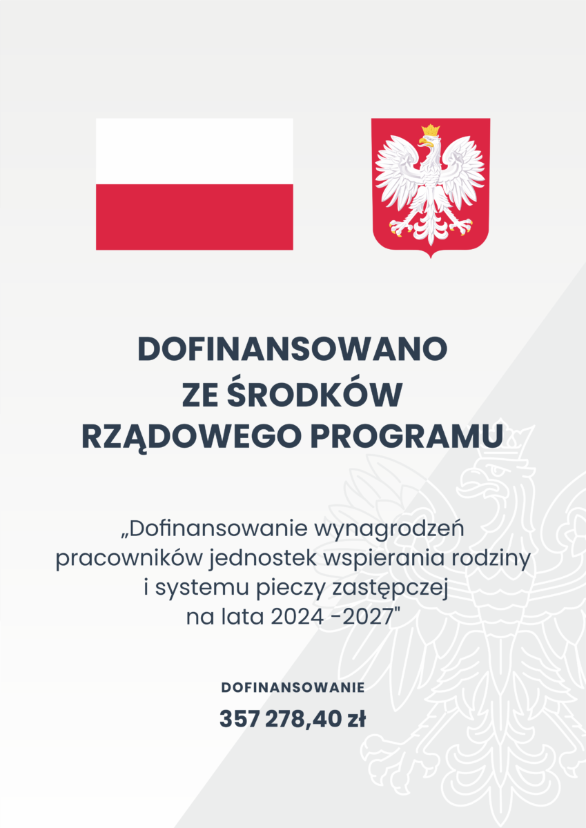 plakat obowiązkowy z nazwą zzadania