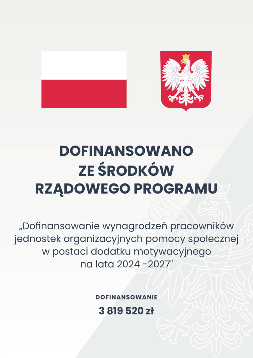 plakat obowiązkowy z nazwą zzadania