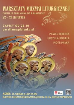 plakat warsztatow muzyki liturgicznej