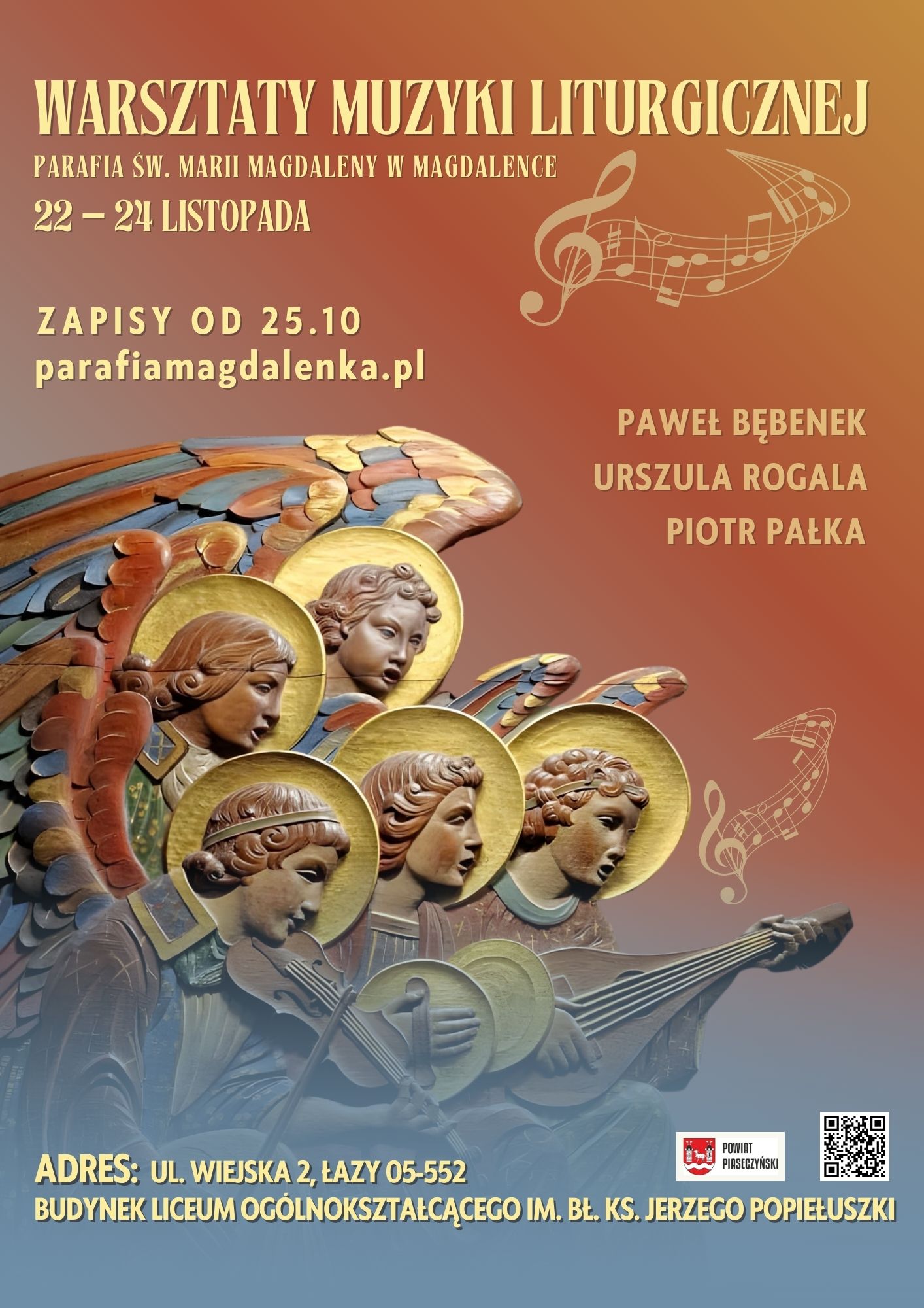 plakat warsztatow muzyki liturgicznej