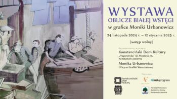 Plakat na wystawę Oblicza Białej Wstęgi