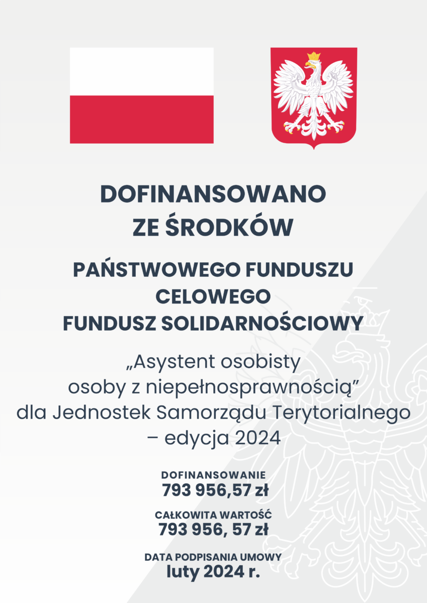 herb, godło, kwota dofinansowania