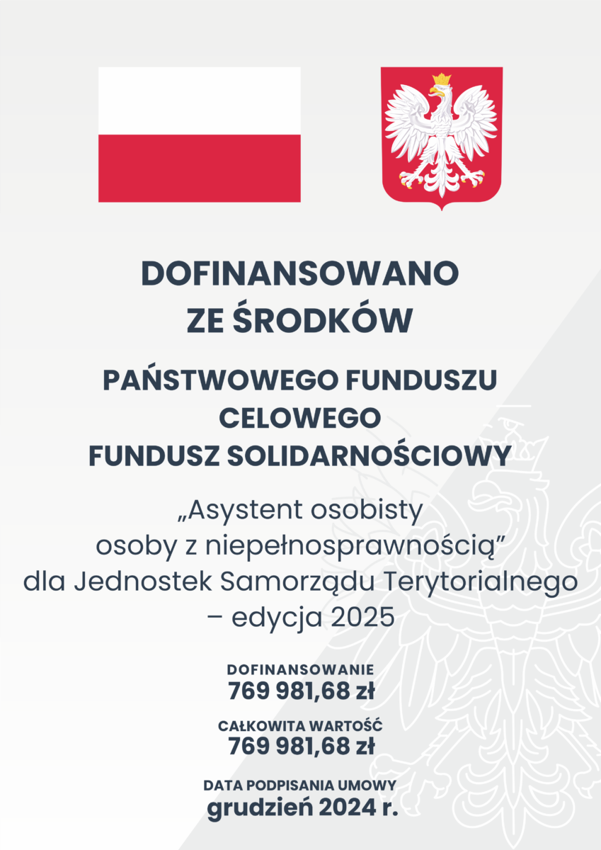 plakat obowiązkowy flaga godło kwota dofinansowania