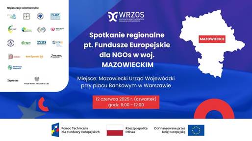 niebieska grafika z tematem spotkania