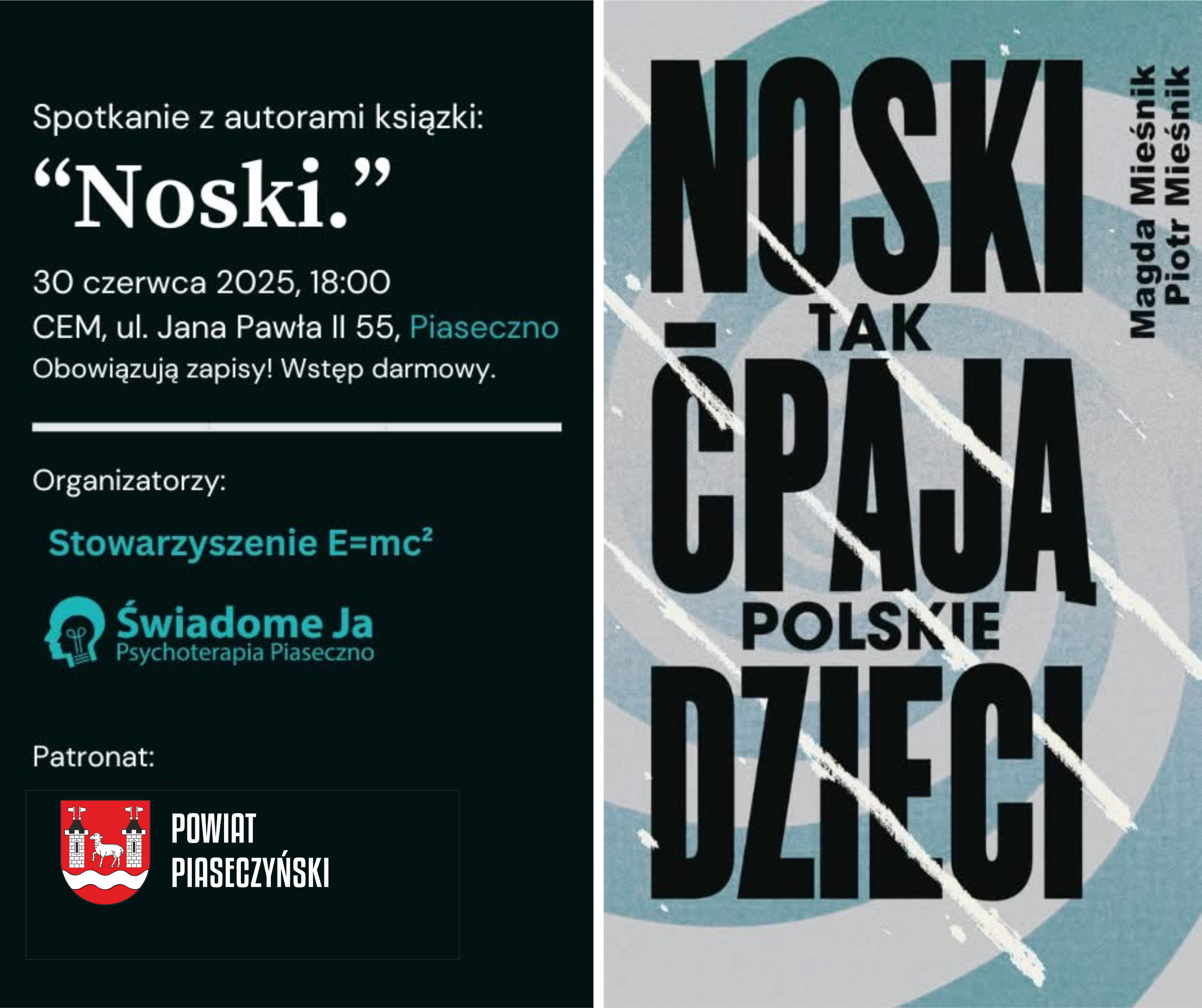czarno-zielona grafika, okładka książki