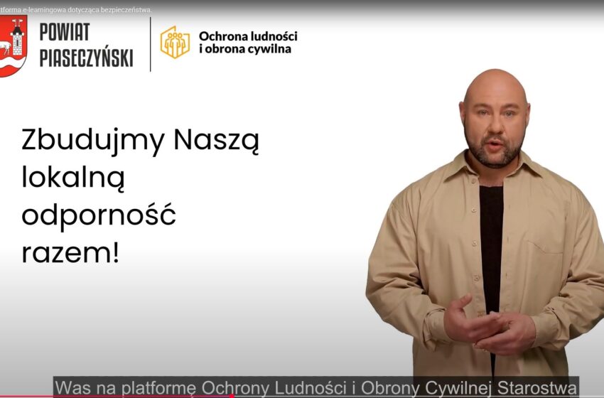  Uczmy się bezpieczeństwa. Nowa platforma e-learningowa Powiatu Piaseczyńskiego