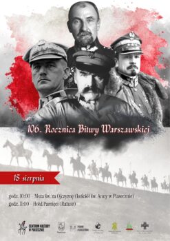 plakat z Pilsudskim i generalami