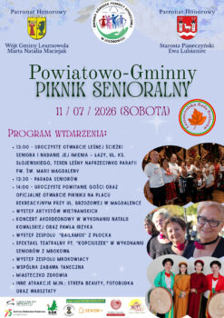plakat z seniorami