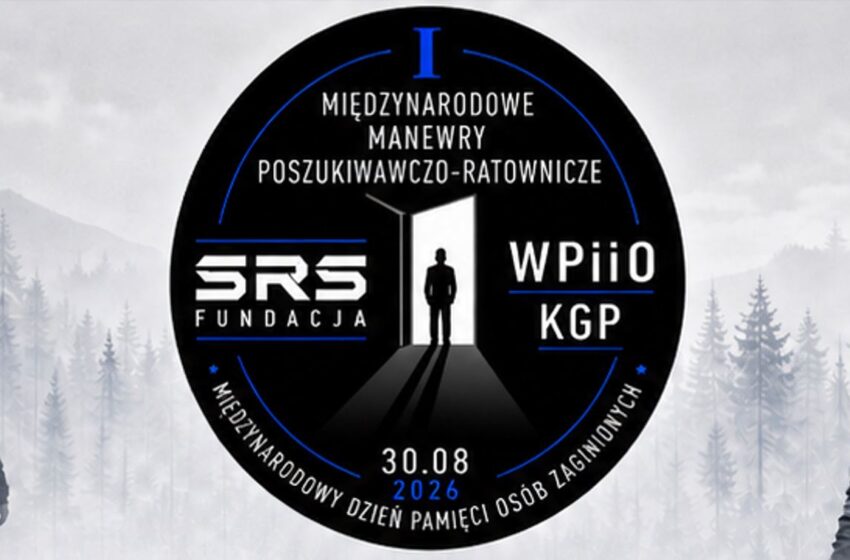 logo manewrów - czarne kółko z nazwą, datą i irganizatorem