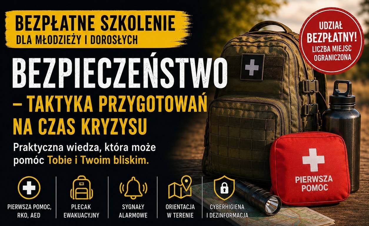 plakat z plecakiem