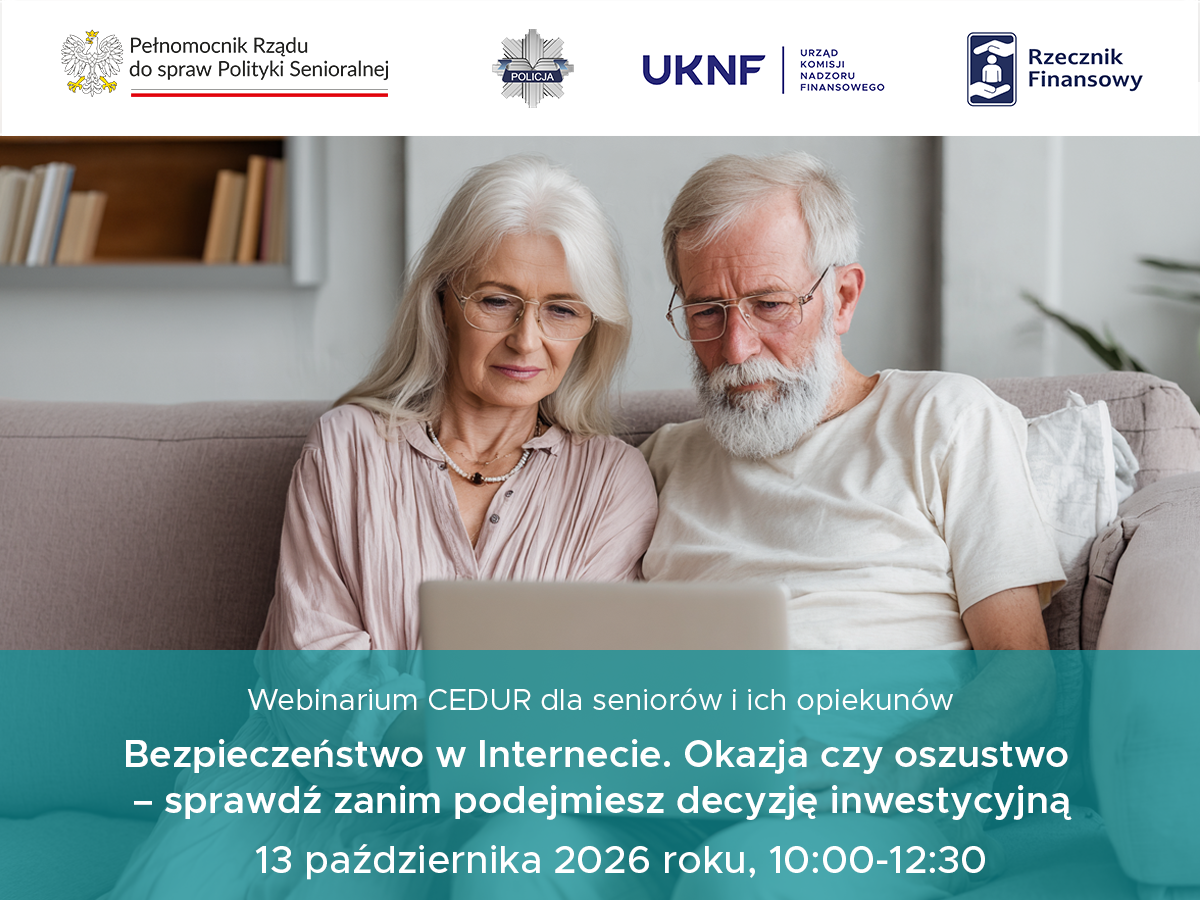 para seniorów przed laptopem